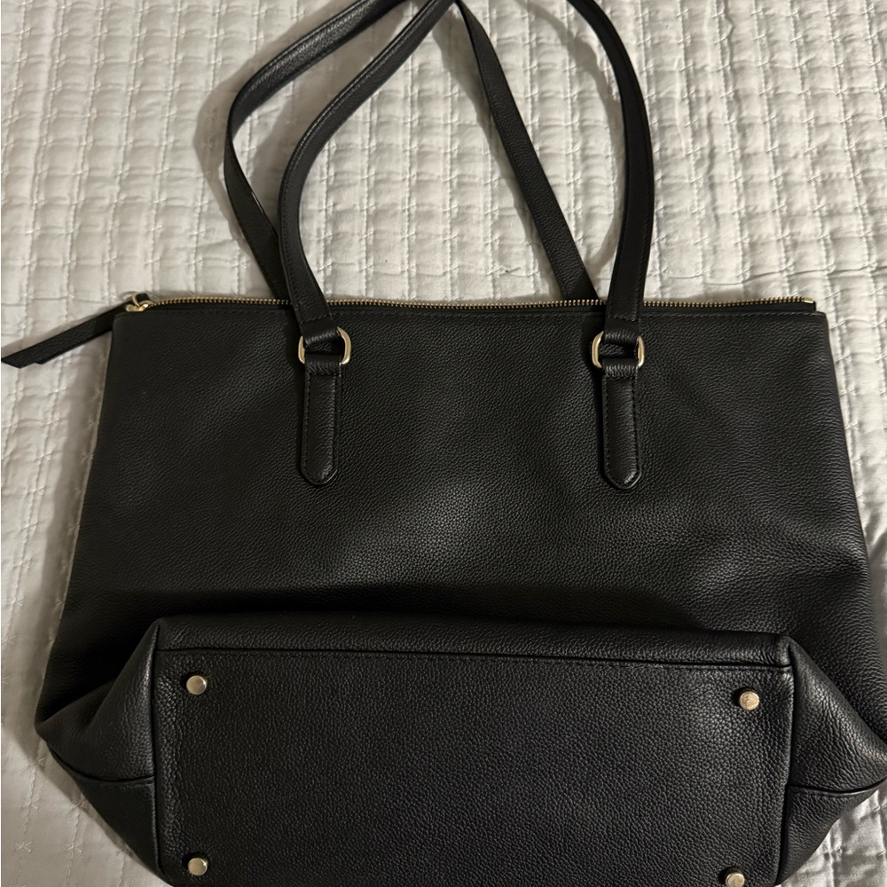 Kate Spade Black Pebbled Leather Tote With Matching Wallet - Picture 3 of 11